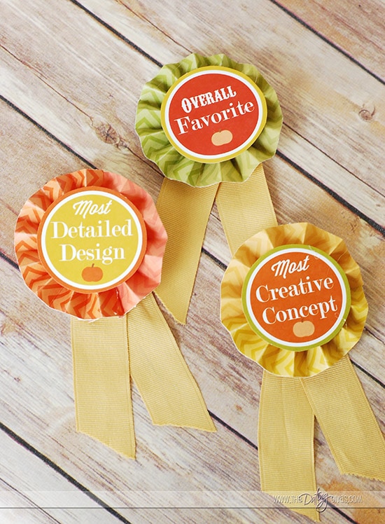 Pumpkin Decorating Party Printable Awards