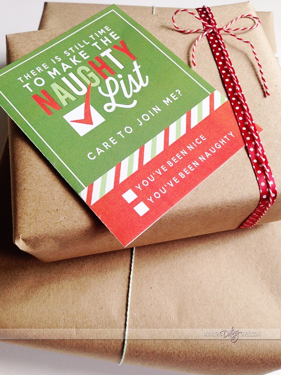 naughty list christmas card for husband