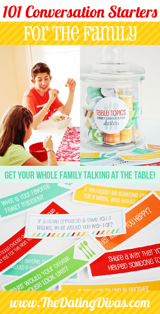 family dinner conversation starters jar