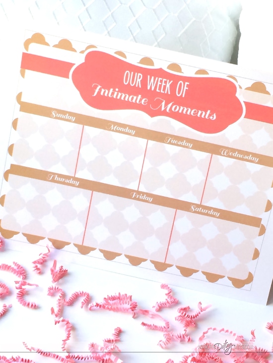 Spice Up Your Marriage: Marital Intimacy Printables