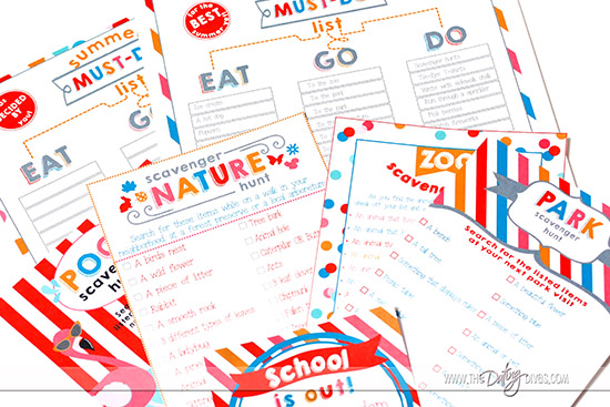 FREE Summer Printables