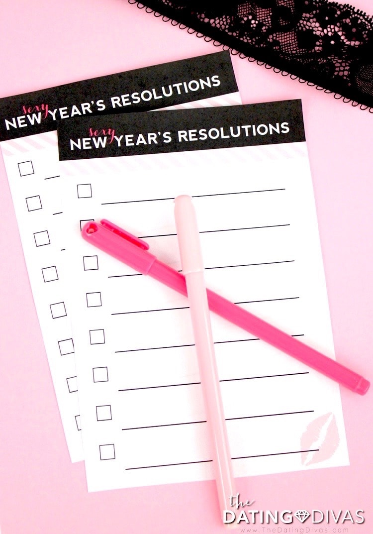 Sexy New Year's resolutions and goals to improve intimacy. | The Dating Divas