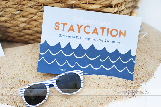 Staycation Printable Invitation