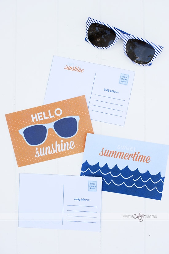 Staycation Printable Postcards