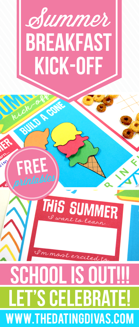 Summer Breakfast Kick-Off Placemat Printable Pack