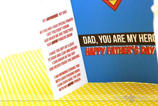 Father's Day Superhero Card Poem