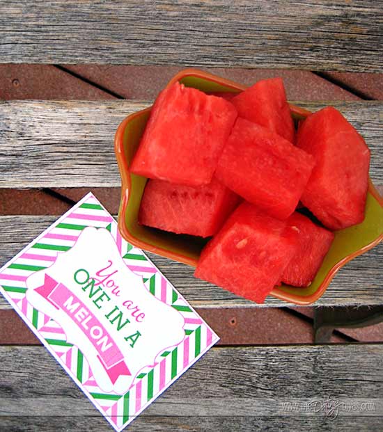 Sweet Watermelon Date Night Treat Love Note Cards