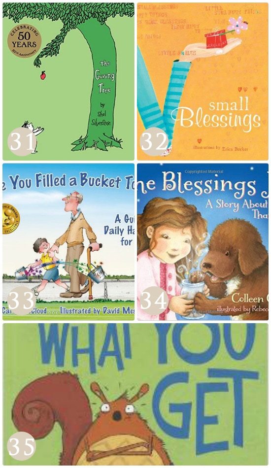 Books to teach kids gratitude.