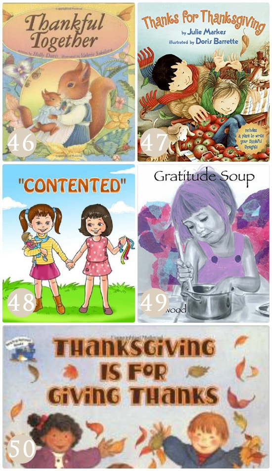 Use books to discuss the topic of gratitude with your children.