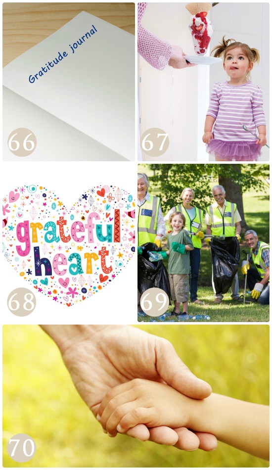 Ways to raise grateful children. 