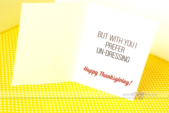 Sexy Thanksgiving Card For Your Spouse