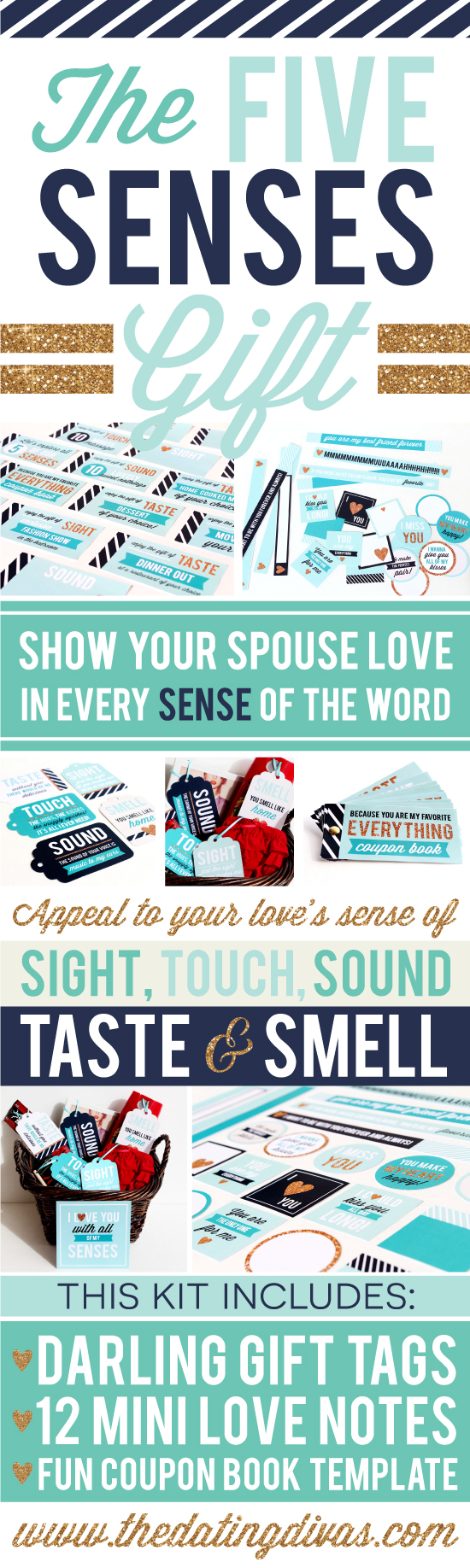 Five Senses Gift [& Free Printable Tags!]  Senses valentines gift, Five  senses gift, Smell gift