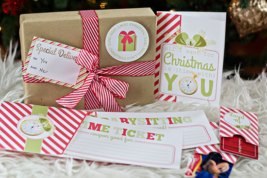 Printable Christmas Gift Idea- Give the Gift of TIME! Love this!