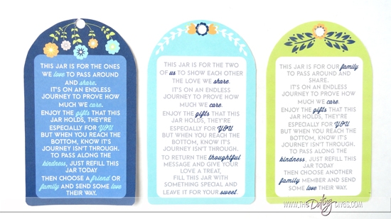 The Giving Jar Tags