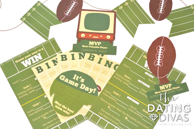 The PERFECT Super Bowl Date Free Printable Pack