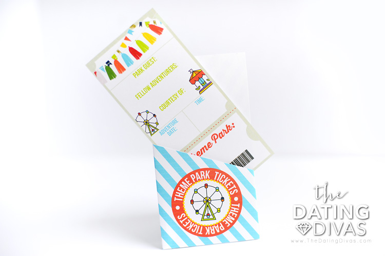 Christmas Gift Idea - surprise them with theme park tickets! Free printable!