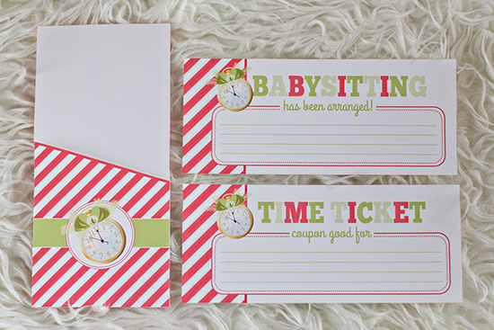 Printable Time Tickets- Give the Gift of TIME!