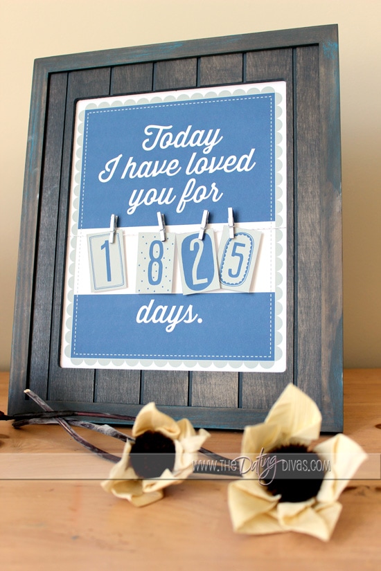 Today I have loved you for..... days Wall Art