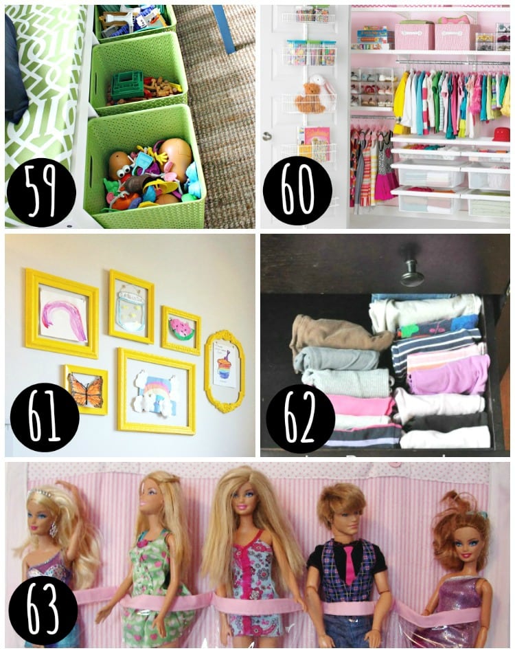 Organize your kids toys.