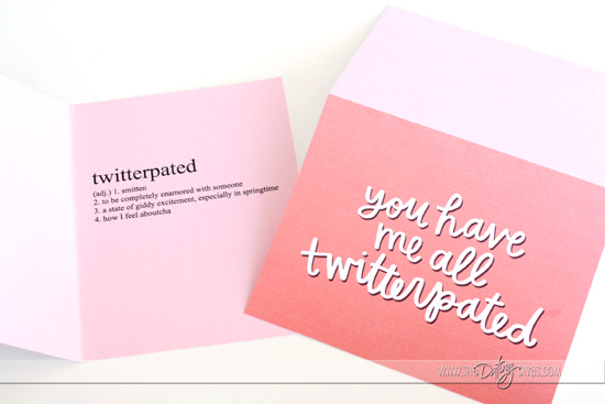 Twitterpated Card - for husband or boyfriend. Perfect for Spring!