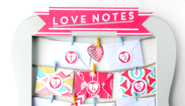 Valentine's Advent Love Notes Banner