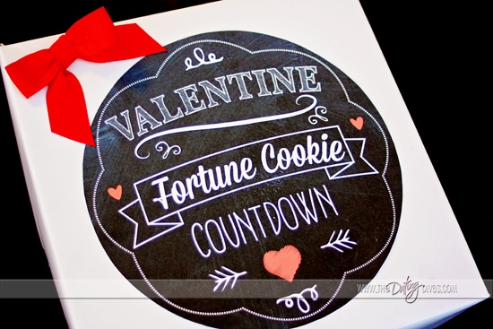 Valentine Fortune Cookie Countdown Printable