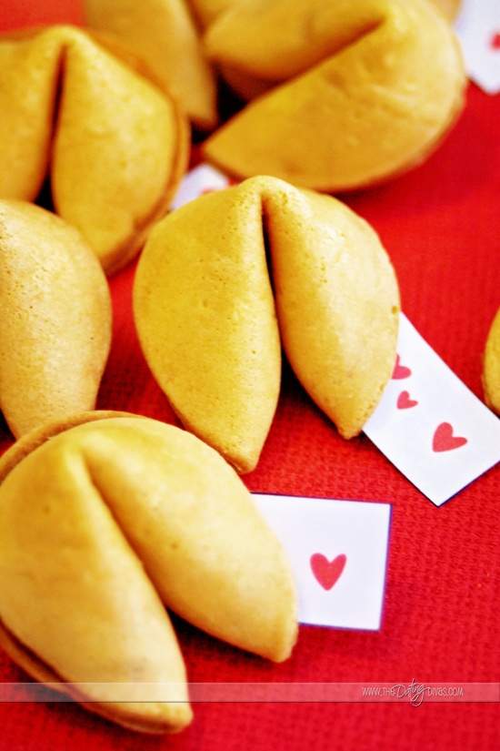 Make your own Valentine Fortune Cookies