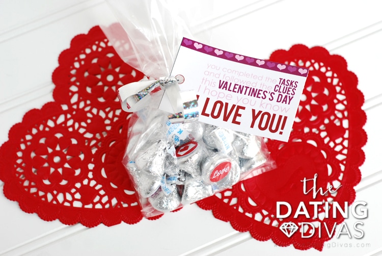 Valentines Scavenger Hunt Gift Idea And Tag