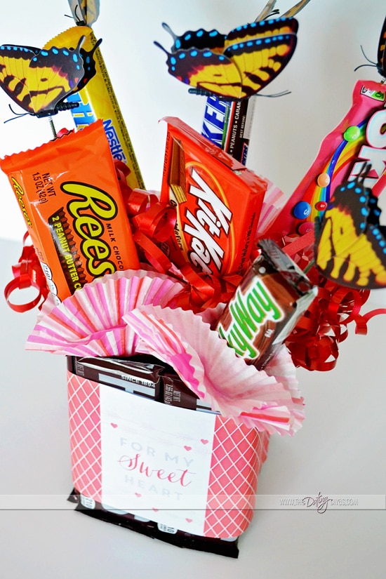 DIY Homemade Candy Bouquet For Valentine's Day