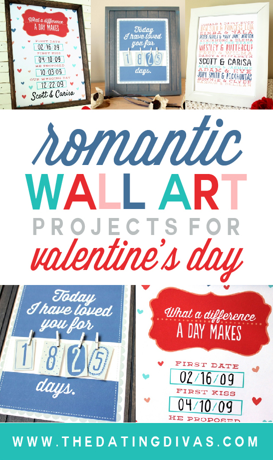 Romantic Wall Art Projects for Valentine's Day