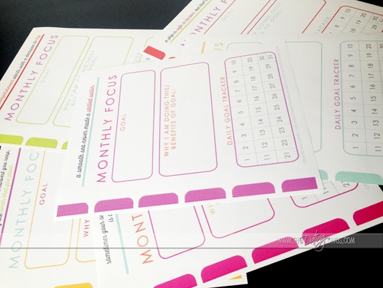 New Year Goals Printable Trackers   from The Dating Divas - 96