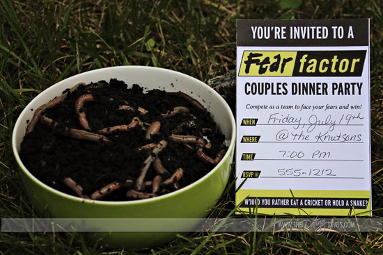 fear factor printable invite