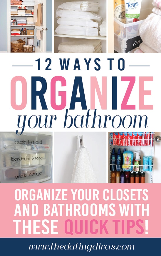 12 Ways to Organize your Bathroom