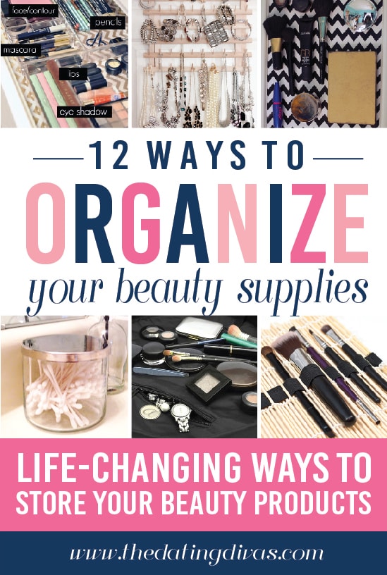 12 Ways to Organize your Beauty Supplies