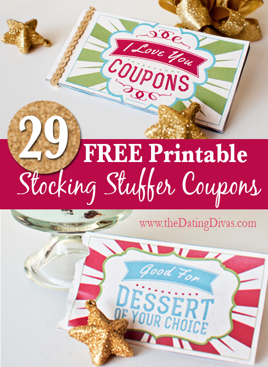 Stocking Stuffer Ideas For Him and For Her - Free Printable