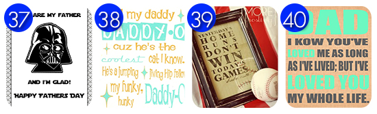 Free and cute Fathers Day DIY gifts