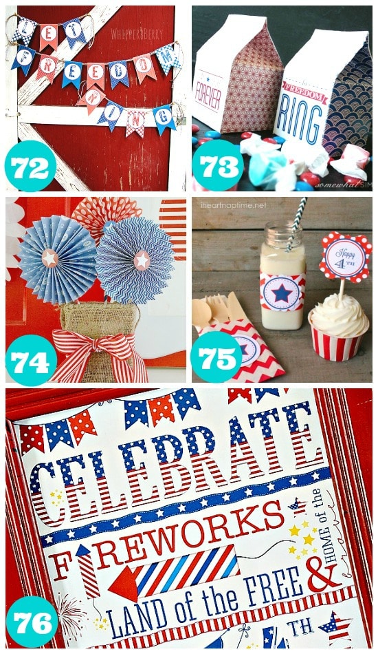 Fun 4th of July Free Printables