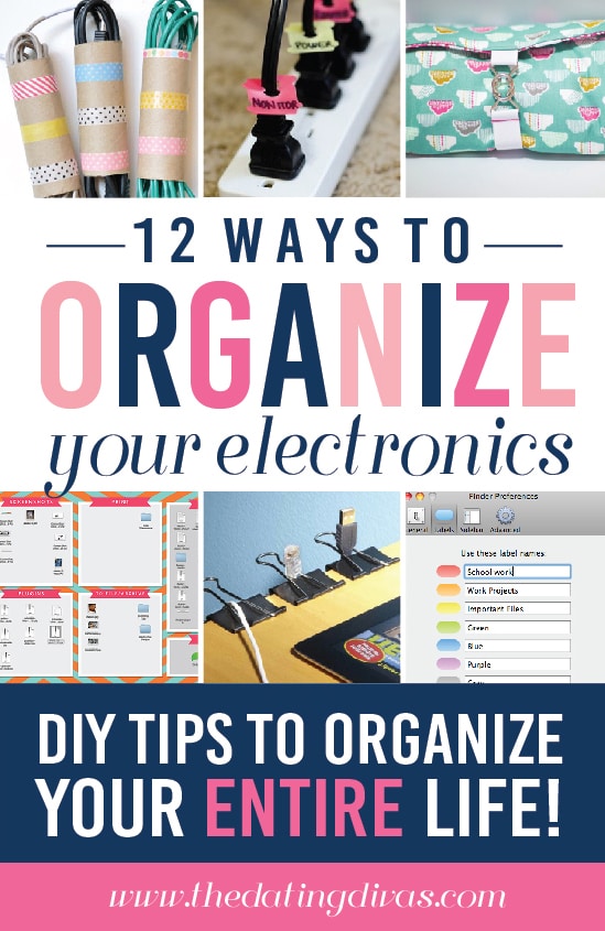 12 Ways to Organize your Electronics and Cords