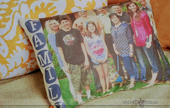 DIY Photo Pillow Family picture