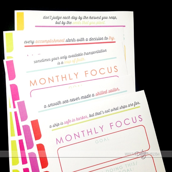 New Year Goals Printable Trackers   from The Dating Divas - 9