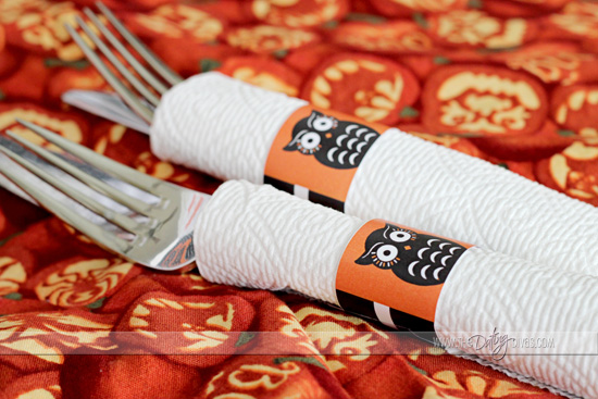 halloween utensil wraps