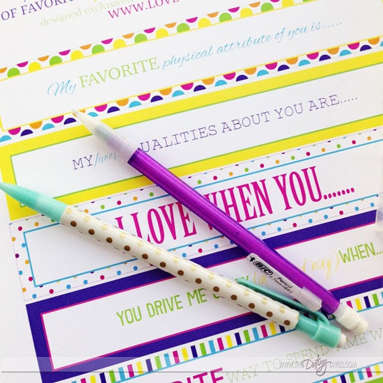 Customizable love notes.