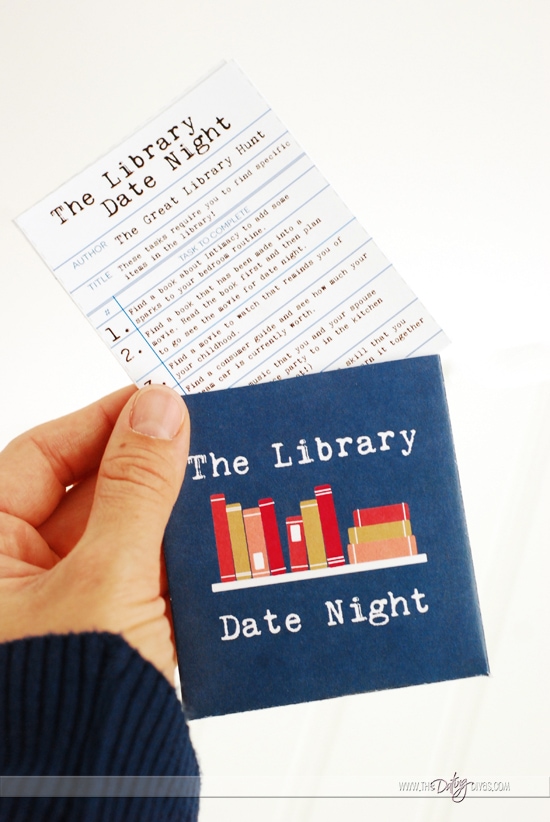 Library Date Night Scavenger Hunt Tasks