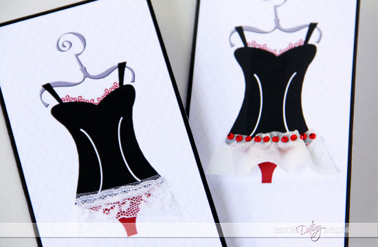 lingerie card - diy options