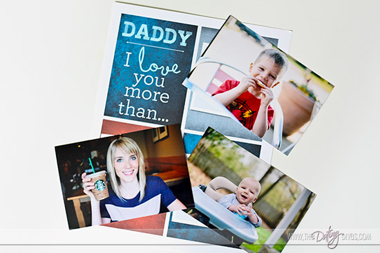 Father's Day Printable Photo Mat for DIY Father's Day gift www.thedatingdivas.com