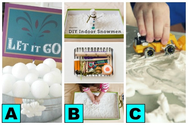 snow themed indoor play dates